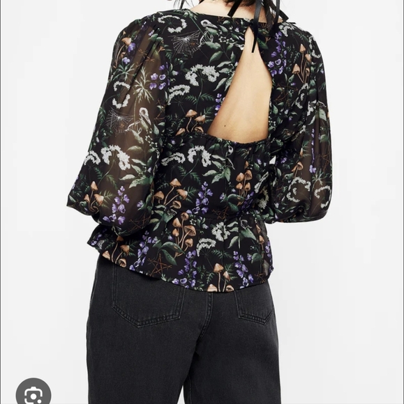 NWT Disturbia Vesna Peplum Top - Picture 2 of 6